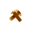 Gold Anodized Aluminum Bolt 5/16-18 Thread, Length 7/8'', 5/32'' Hex Broach