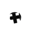 Black Anodized Aluminum Bolt 5/16-18 Thread, Length 3/4'', 5/32''' Allen Wranch