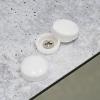 Snap-Cap For Screw #10 & #12 - White Gloss (Washers sold separately)