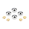 Set of Conical Screw Cover Diameter 5/8'', Polished Stainless Steel Finish (Indoor Use Only)