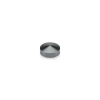 Set of 4 Conical Screw Cover, Diameter: 13/16'' (3/4''), Aluminum Titanium Finish (Indoor or Outdoor Use)