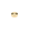 Set of 4 Screw Cover, Diameter: 7/8'', Brass Plain Finish, (Indoor or Outdoor Use)