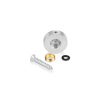 Set of 4 Locking Screw Cover Diameter 7/8'', Polished Stainless Steel Finish (Indoor Use Only)