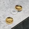 Snap-Cap For Screw #6 & #8 - Electroplated Polished Gold (Washers sold separately)