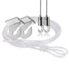 Suspended Kit, T Clamp, Looped Nylon Cable - 48'', Hook - 1/16'' Diameter Cable