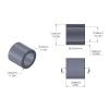Aluminum Spacer .219'' OD x .156'' ID x .200'' Long