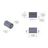 Aluminum Spacer 1/8'' OD x .080ID x 3/16'' Long, Plain Aluminum Finish