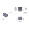 Aluminum Spacer 1/8'' OD x .0905'' ID x .150'' Long, Plain Aluminum Finish