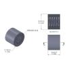 Aluminum Standoff 1/8'' OD x 2-56 Thread x .100'' Long, Plain Aluminum Finish