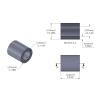 Aluminum Spacer 3/16'' OD x .115'' ID x 7/32'' Long, Plain Aluminum Finish