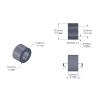 Aluminum Spacer 3/16'' OD x .115'' ID x 3mm Long, Plain Aluminum Finish