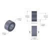 Aluminum Spacer 1/4'' OD x .156'' ID x 1/8'' Long