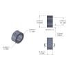 Aluminum Spacer 1/4'' OD x .166'' ID x 1/8'' Long, Plain Aluminum Finish