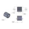 Aluminum Spacer 1/4'' OD x .182'' ID x 1/4'' Long