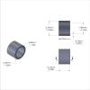 Aluminum Spacer 1/4'' OD x .192'' ID x 3/16'' Long, Plain Aluminum Finish