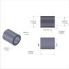 Aluminum Spacer 1/4'' OD x .192'' ID x 5/16'' Long-Black Anodized