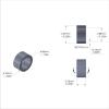 Aluminum Spacer 1/4'' OD x .192'' ID x 1/8'' Long