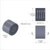 Aluminum Standoff 1/4'' OD x 10-24 Thread x 3/16'' Long, Plain Aluminum Finish