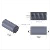 Aluminum Standoff 1/4'' OD x 10-24 Thread x 1/2'' Long, Plain Aluminum Finish