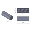 Aluminum Standoff 1/4'' OD x 10-24 Thread x 5/8'' Long, Plain Aluminum Finish