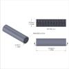 Aluminum Standoff 1/4'' OD x 10-32 Thread x 1'' Long, Plain Aluminum Finish