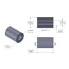 Aluminum Spacer 1/4'' OD x .115'' ID x .380'' Long