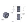 Aluminum Spacer 1/4'' OD x .115'' ID x 1/8'' Long, Plain Aluminum Finish
