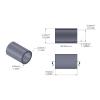 Aluminum Spacer 1/4'' OD x .199'' ID x 3/8'' Long, Plain Aluminum Finish