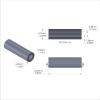 Aluminum Spacer 1/4'' OD x .141'' ID x 13/16'' Long