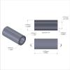 Aluminum Spacer 1/4'' OD x .172'' ID x 9/16'' Long
