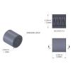 Aluminum Standoff 1/4'' OD x 8-32 Thread x 1/4'' Long