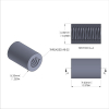 Aluminum Standoff 1/4'' OD x 8-32 Thread x 3/8'' Long, Plain Aluminum Finish