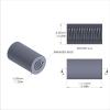 Aluminum Standoff 1/4'' OD x 8-32 Thread x 7/16'' Long, Plain Aluminum Finish
