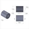 Aluminum Spacer 5/16'' OD x .096'' ID x 3/8'' Long, Plain Aluminum Finish