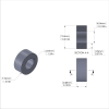 Aluminum Spacer 5/16'' OD x .159'' ID x .137'' Long, Plain Aluminum Finish