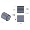 Aluminum Spacer 5/16'' OD x .250'' ID x .335'' Long, Plain Aluminum Finish