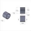 Aluminum Spacer 5/16'' OD x .252'' ID x 1/4'' Long, Plain Aluminum Finish