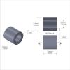 Aluminum Spacer 5/16'' OD x .192'' ID x 5/16'' Long, Black Anodized Finish
