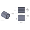 Aluminum Spacer 5/16'' OD x .192'' ID x 11/32'' Long