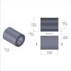 Aluminum Spacer 5/16'' OD x .192'' ID x 13/32'' Long, Plain Aluminum Finish