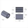 Aluminum Spacer 5/16'' OD x .192'' ID x 7/16'' Long, Black Anodized Finish
