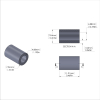 Aluminum Spacer 5/16'' OD x .192'' ID x 15/32'' Long, Plain Aluminum Finish