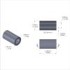Aluminum Spacer 5/16'' OD x .192'' ID x 9/16'' Long, Plain Aluminum Finish