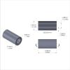 Aluminum Spacer 5/16'' OD x .192'' ID x 5/8'' Long, Plain Aluminum Finish