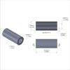 Aluminum Spacer 5/16'' OD x .192'' ID x 13/16'' Long, Plain Aluminum Finish