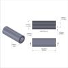 Aluminum Spacer 5/16'' OD x .192'' ID x 7/8'' Long, Black Anodized Finish