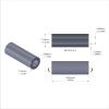 Aluminum Spacer 5/16'' OD x .192'' ID x 7/8'' Long, Plain Aluminum Finish