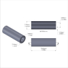 Aluminum Spacer 5/16'' OD x .192'' ID x 15/16'' Long