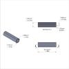 Aluminum Spacer 5/16'' OD x .192'' ID x 1-3/16'' Long, Plain Aluminum Finish