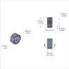 Aluminum Spacer 5/16'' OD x .257'' ID x 5/32'' Long, Plain Aluminum Finish